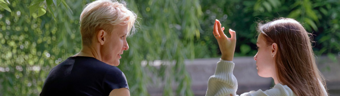 women chatting