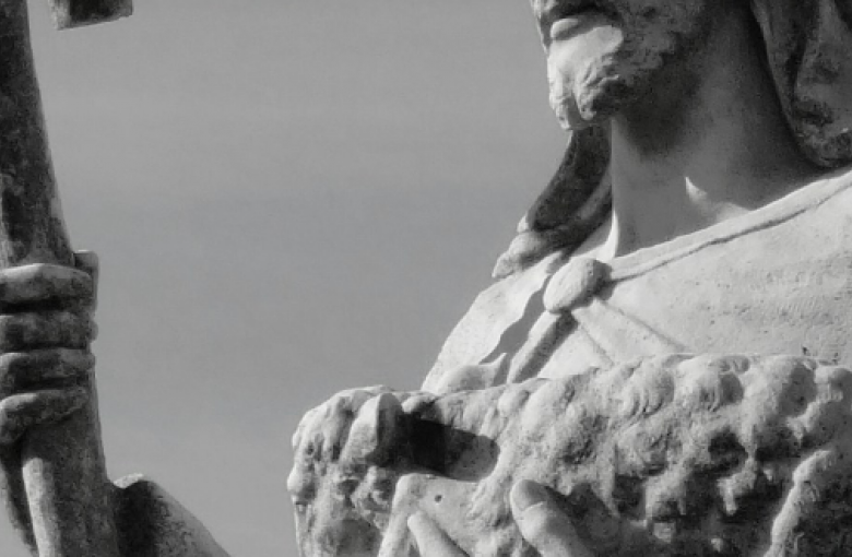 Statue of Rod and Staff