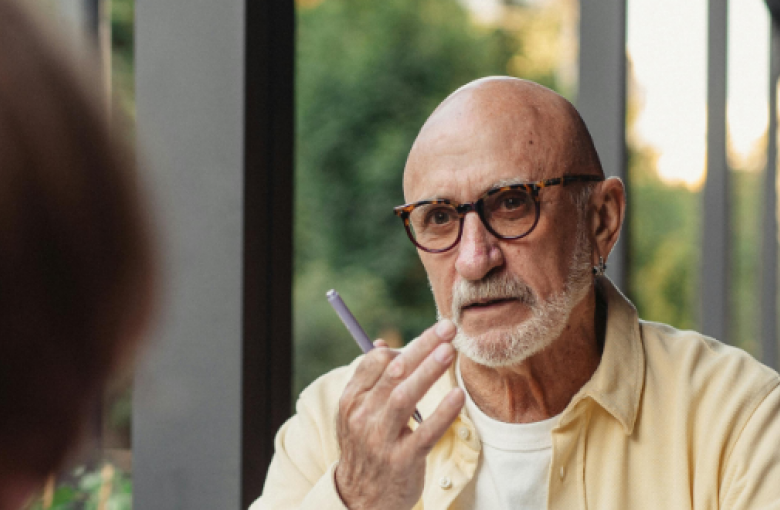 older people talking
