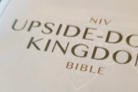 Front cover of The Upside Down Kingdom Bible by Preston Sprinkle